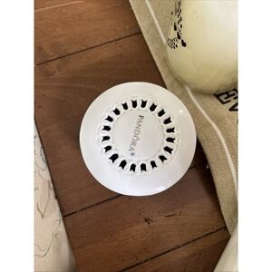 PANDORA LIMITED EDITION WHITE PORCELAIN SILVER TRIMMED JEWELRY TRINKET Box New